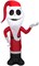 4' Gemmy Airblown Inflatable Nightmare Before Christmas Jack Skellington As Santa 119252